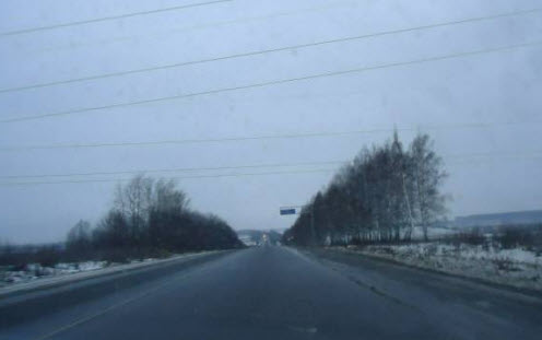 Трасса М7 Волга перед Владимиром