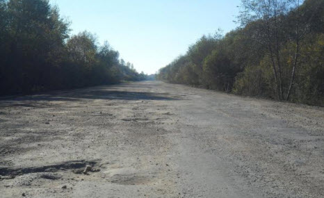 Трасса Р52, маршрут Шимск Феофилова Пустынь в районе поселка Уторгош