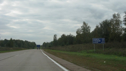 Трасса М3, карта трассы м3 украина