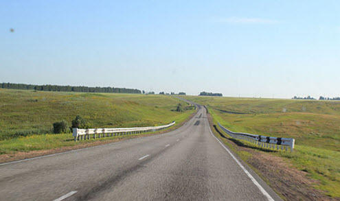 Трасса А349, маршрут Барнаул - Рубцовск - граница с Казахстаном
