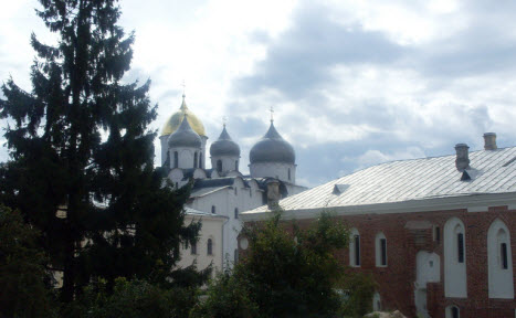 Вид на Софийский собор, Новгород, трасса М10