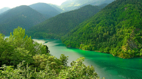 Озеро Рица, как доехать до Абхазии