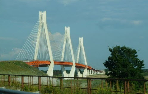 Вантовый мост в Муроме, трасса Р125