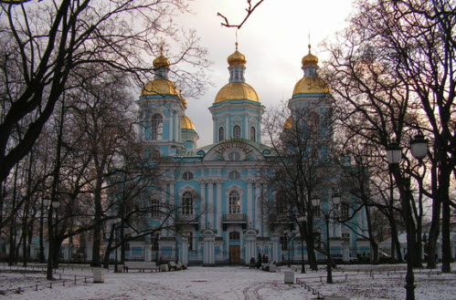 Никольский Богоявленский морской собор с колокольней, Петербург