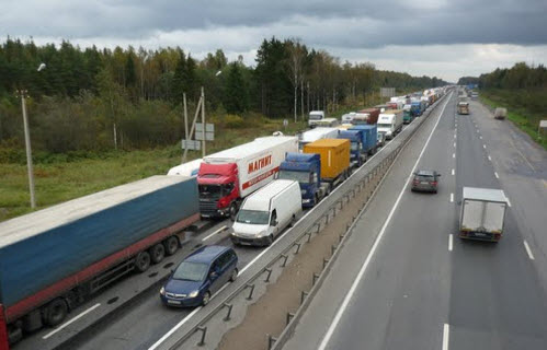 Трасса М10, как доехать до Петербурга, пробка на Московском шоссе