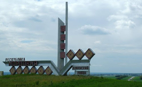 Трасса Р-178, стелла граница Мордовии