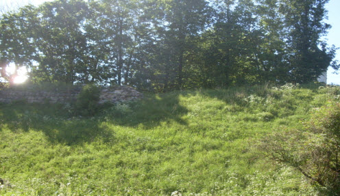 Гдовская крепость, останки достопримечательностей трассы М11