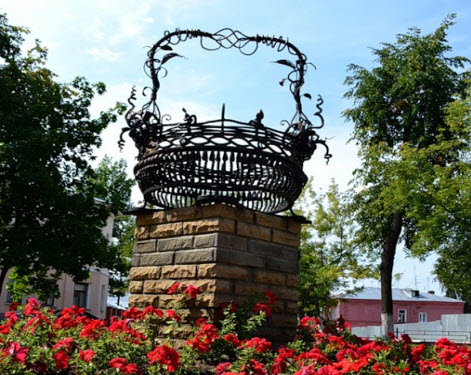 Памятник корзине, егорьевск, трасса Р115