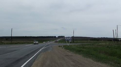 Трасса р354, поворот на Катайск
