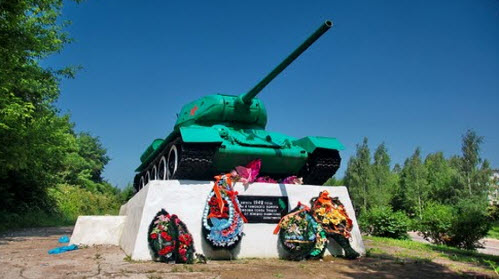 Танк Т-34, трасса Р134, Зубцов