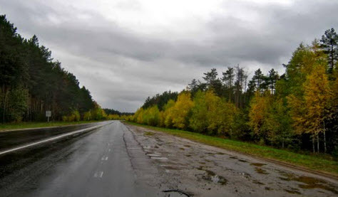 дорога в Рязанской области
