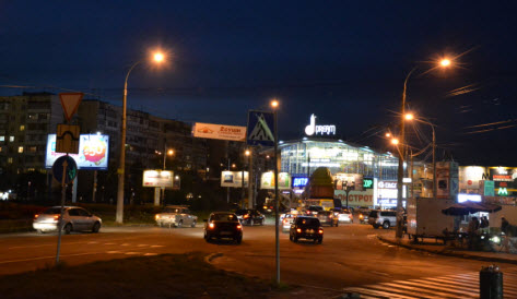 Киев ночью, поездка в Киев