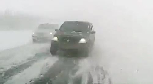 авария на трассе Уфа, зимняя дорога