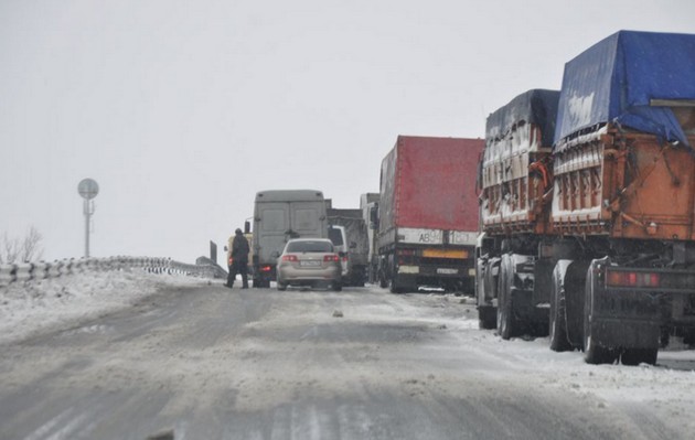 пробка на дороге орск - оренбург