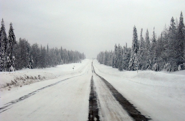 дорога пермь - екатеринбург зимняя