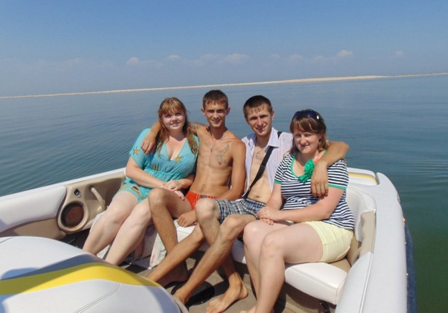 поездка на катере по азовскому морю