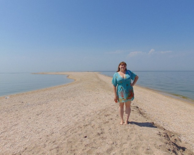 песчаная коса на азовском море