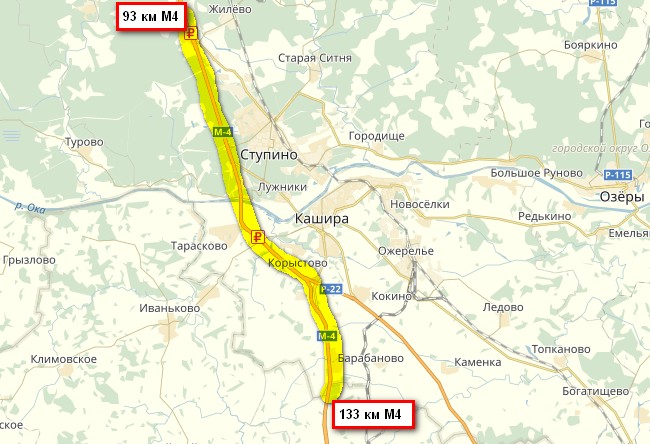 Расстояние между поселком и городом 39 км. Платные участки м4 633-715. М4 на карте. Карта трассы м4. Трасса м4 и м5 на карте.
