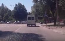 бессметрный пешеход прокатился на троллейбусе