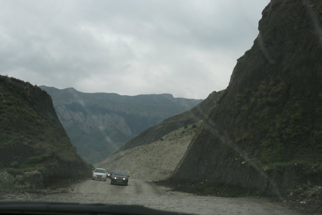дорога на хунзахский водопад 