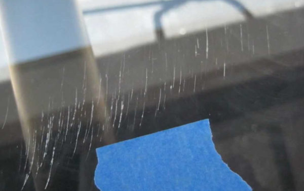 Удаление глубоких царапин на стеклах автомобиля